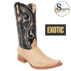 SO-0203 Exotic Ostrich Leather Boots