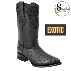 SO-0236 Exotic Ostrich Leather Boots