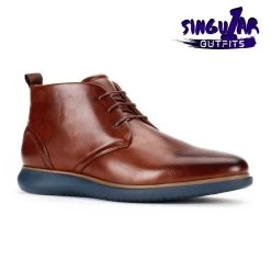JX-B1904 Cognac Men's Shoes Singular Outfits Zapatos Para Hombre Jaxson Shoes
