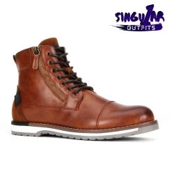 JX-B1915 Brown Men's Shoes Singular Outfits Zapatos Para Hombre Jaxson Shoes