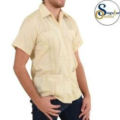 Guayabera Shirt SO-TM78111 Beige