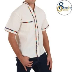 Guayabera Shirt SO-TM78122 Beige