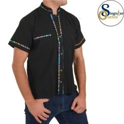 Guayabera Shirt SO-TM78124 Black