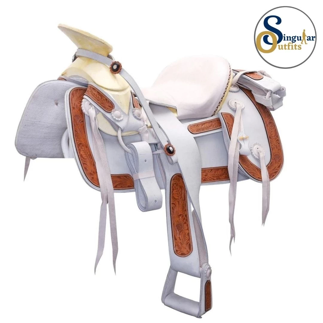 Montura Charra Mexicana Blanca SO-WD1070