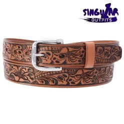 TM-11181 Leather Belt | Cinturon De Piel